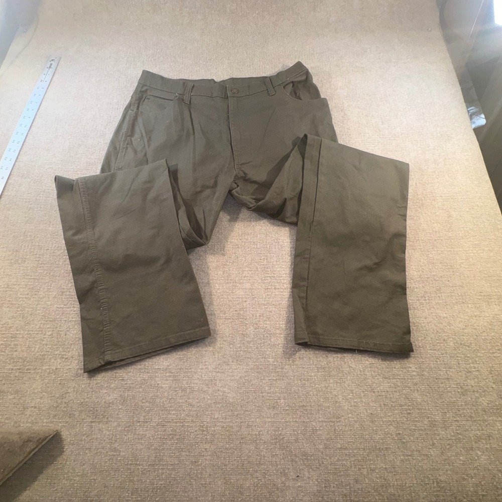 Genuine Dickies Mens Carpenter Pants OliveGreen EU1939RMS 36x34 Utility Workwear